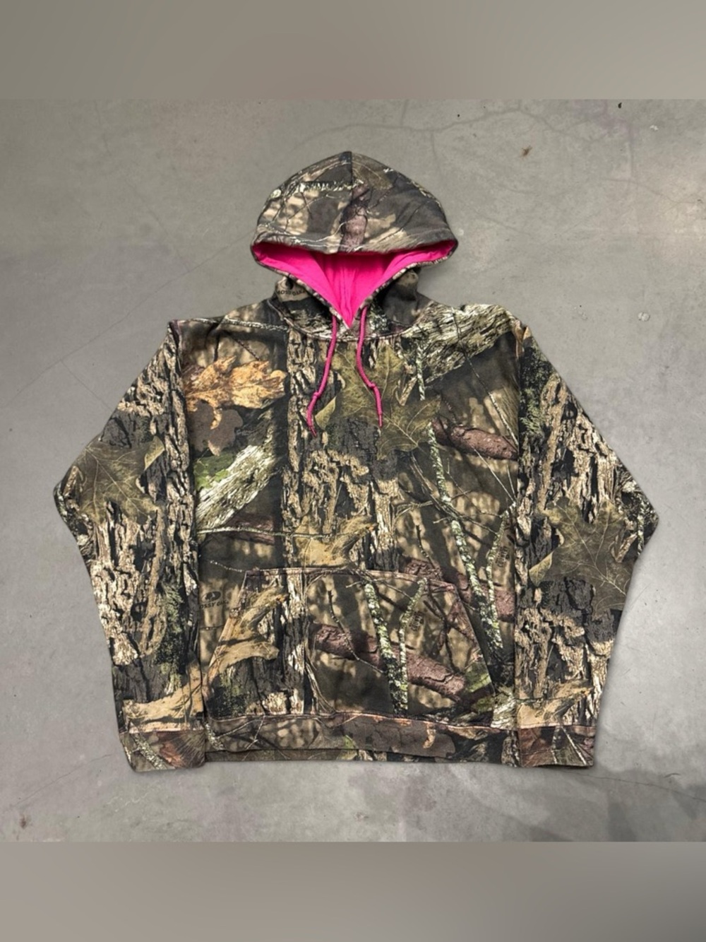 Mossy Oak Camo Boxy Baggy Pullover Hoodie Women’s 2XL